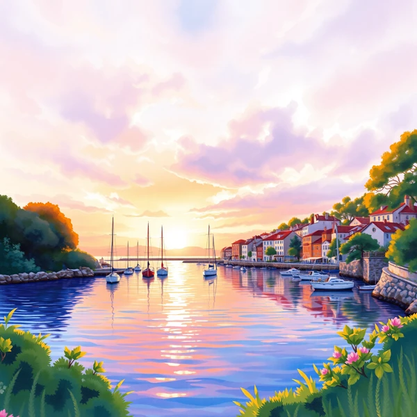 Harbor at Dawn view 2