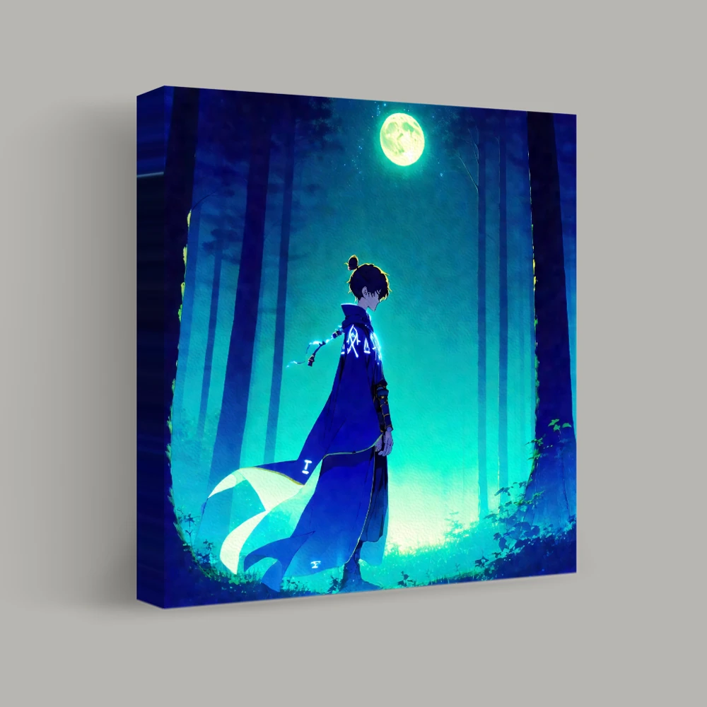Keeper of the Moonlit Forest — canvas