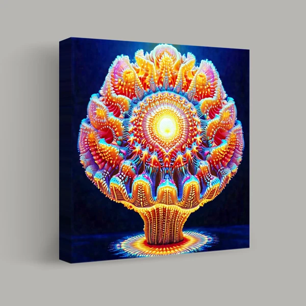Radiant Coral Bloom view 1