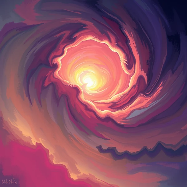 Swirling Vortex of Light