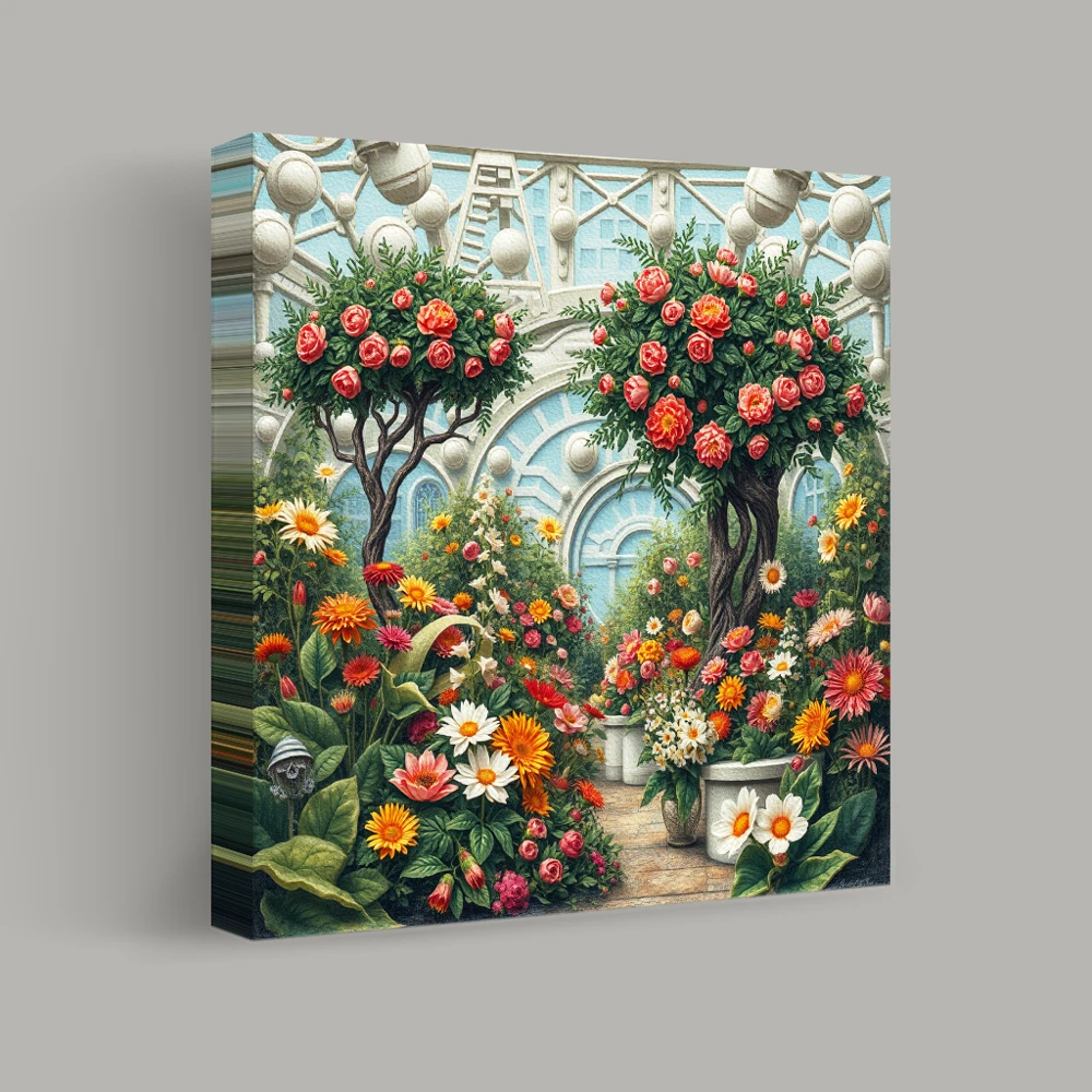Flourishing Haven in Bloom — canvas