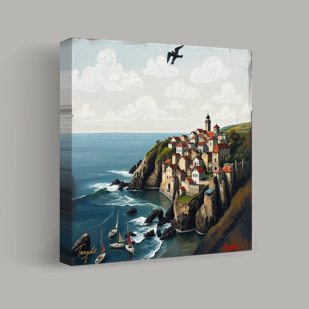 Cliffside Serenity — canvas