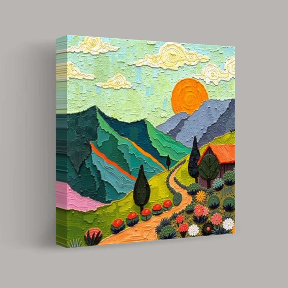 Journey to the Sunlit Valley — canvas