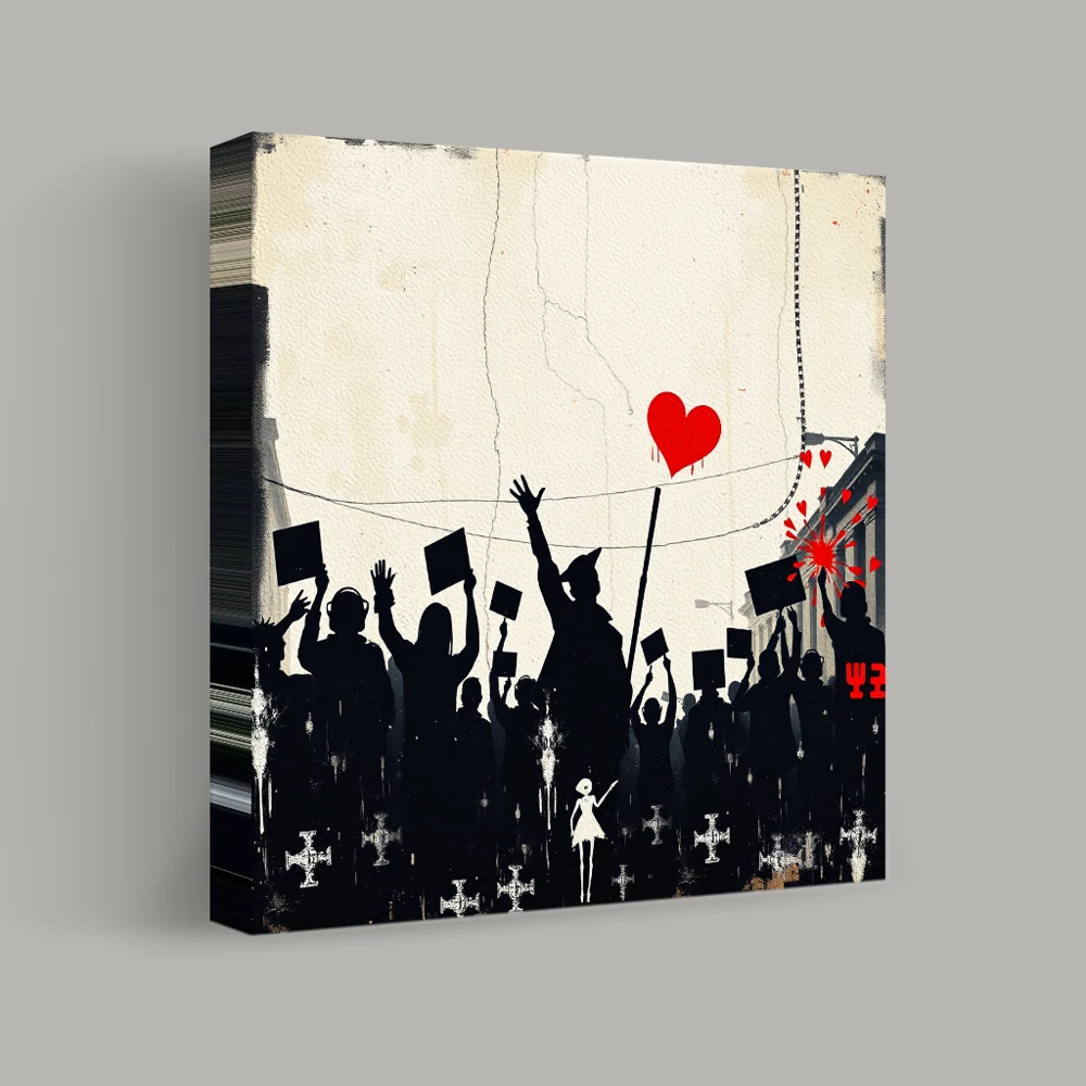 Revolution of Hearts — canvas