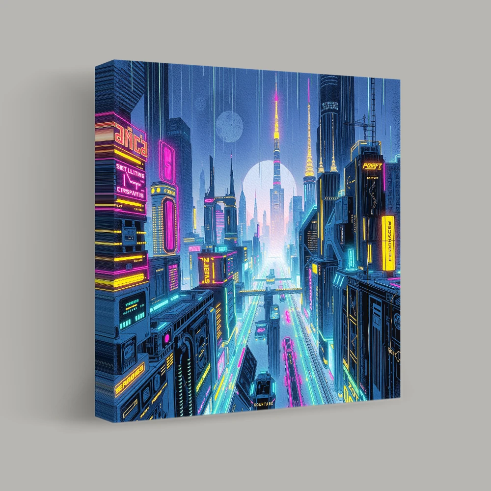 Neon Skies of Tomorrow — canvas