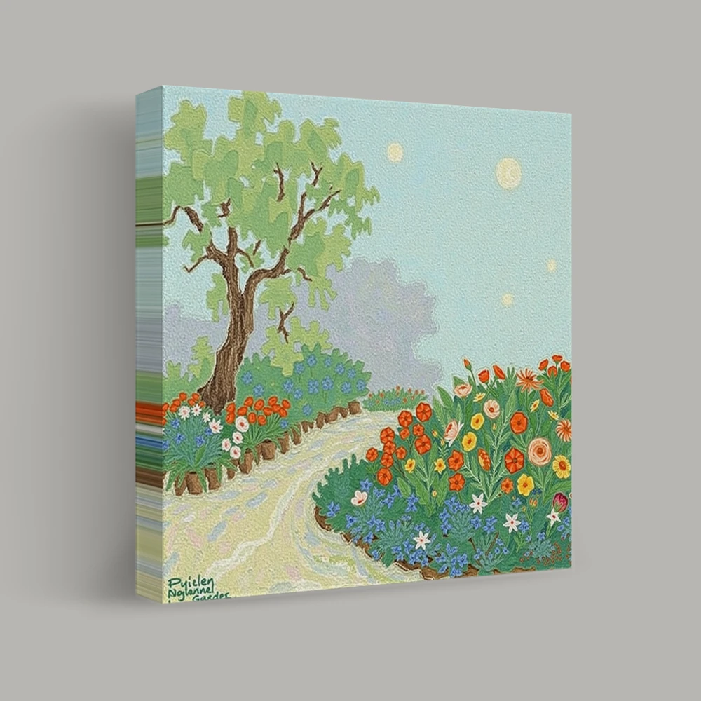 Blossoms at Dawn’s Pathway — canvas