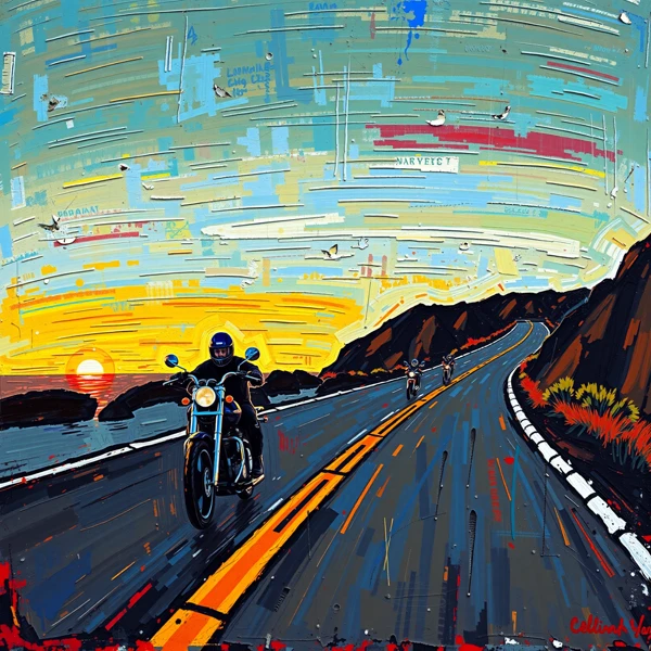 Riders at Sunset