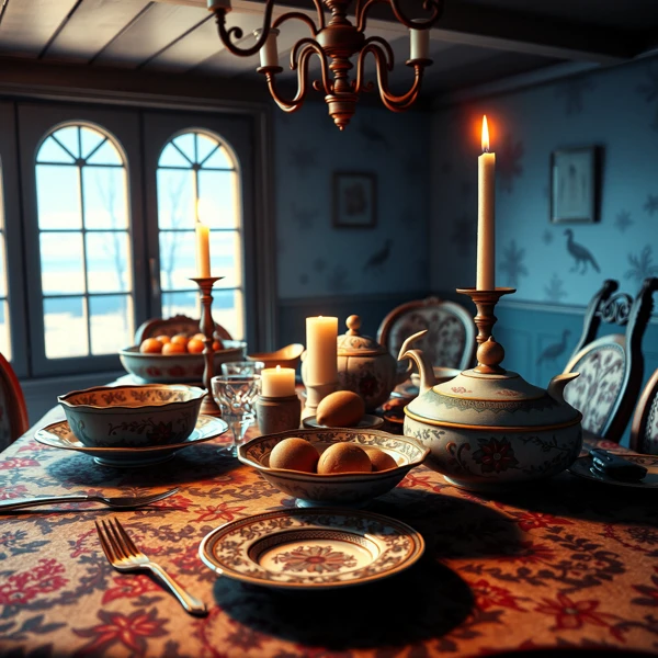 Candlelit Dining Table view 2