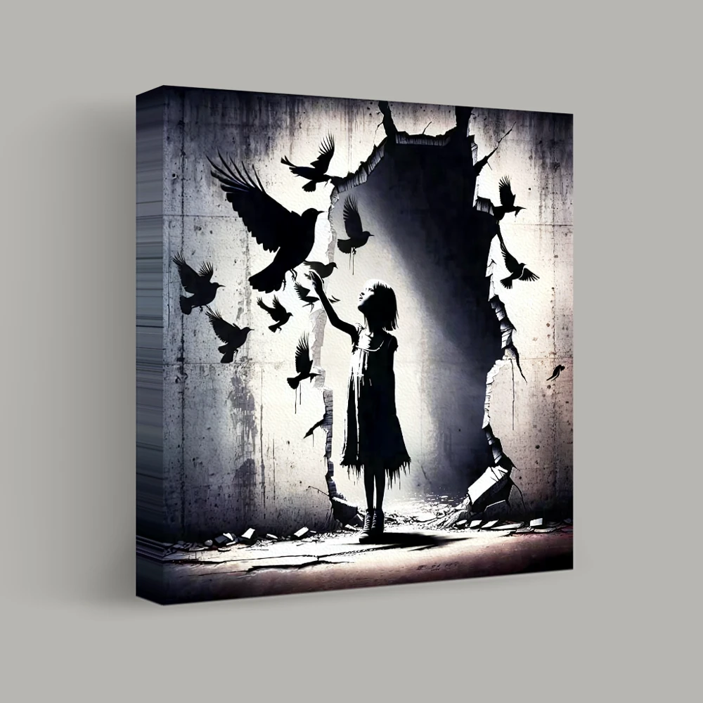 Beyond the Cracked Wall — canvas