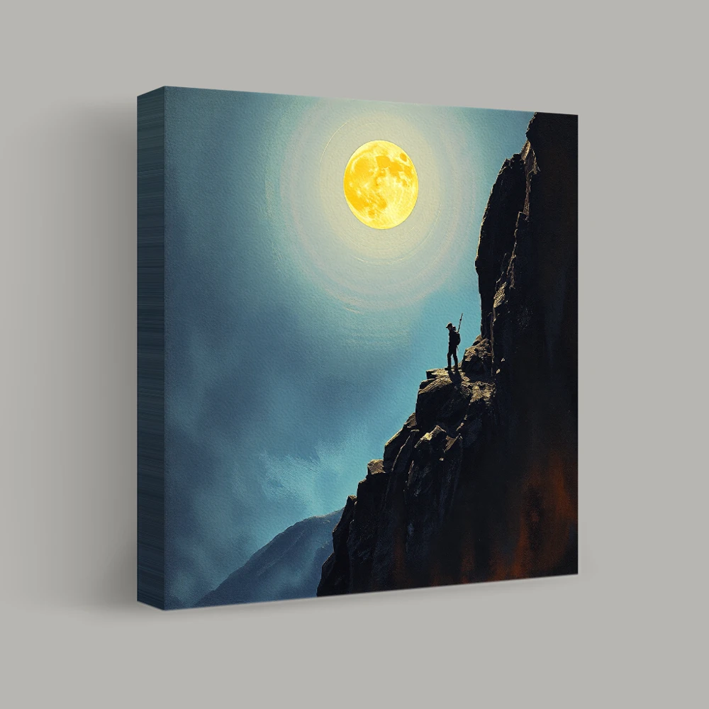 Maansverlichte Klim — canvas