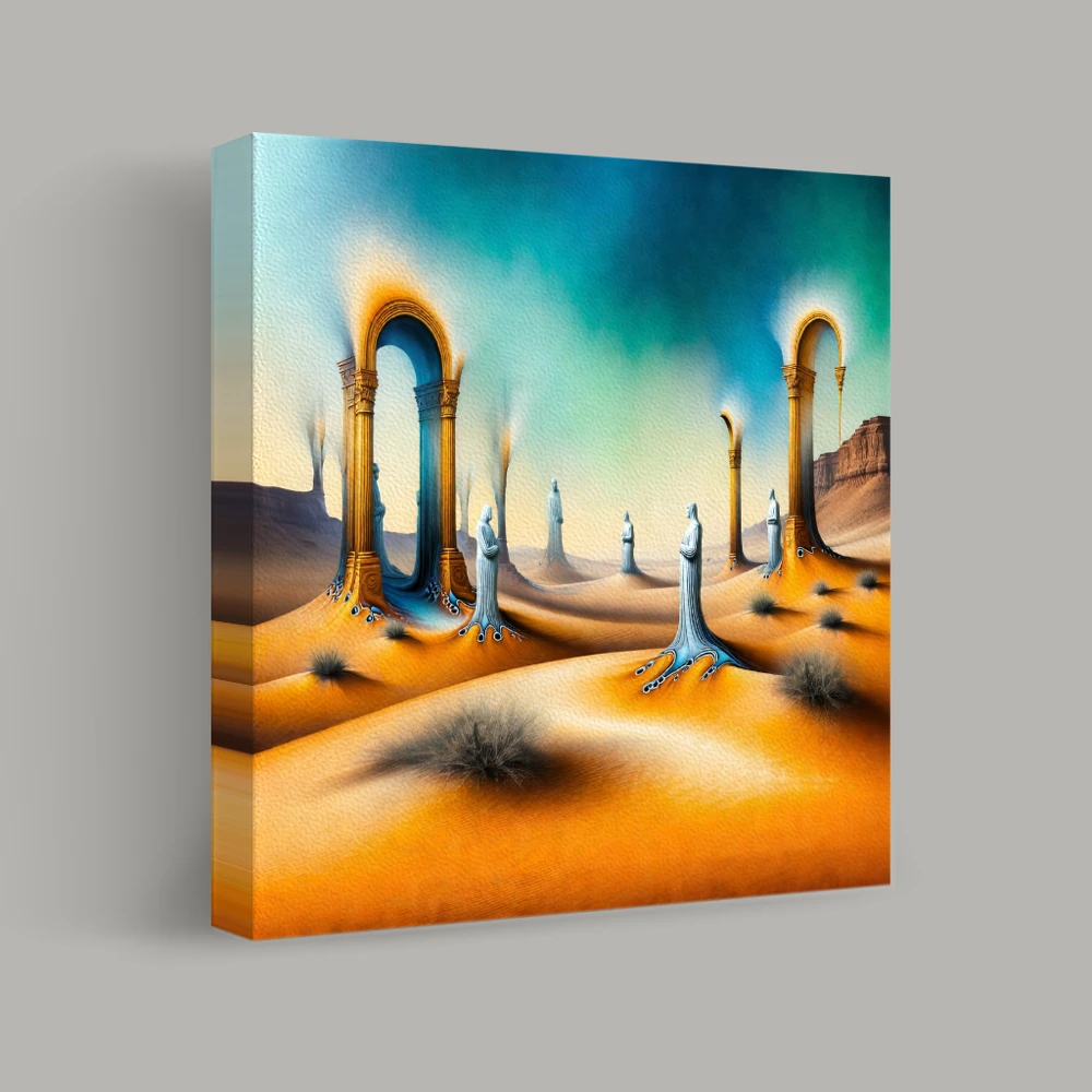 Guardians of the Ethereal Desert — canvas