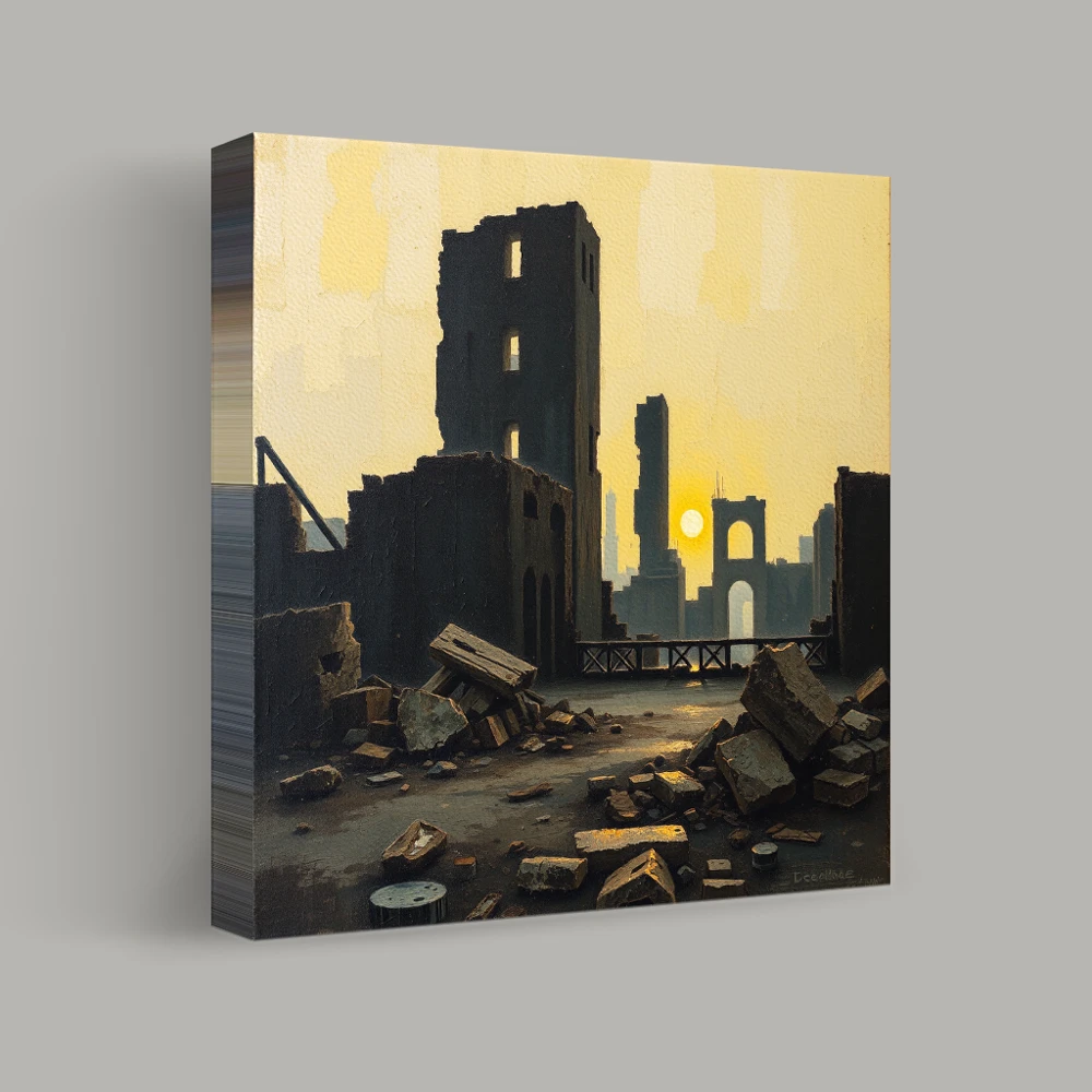 Twilight Over the Ruins — canvas