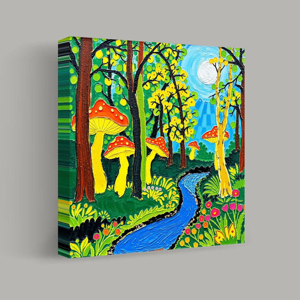 Enchanted Forest Pathway — canvas