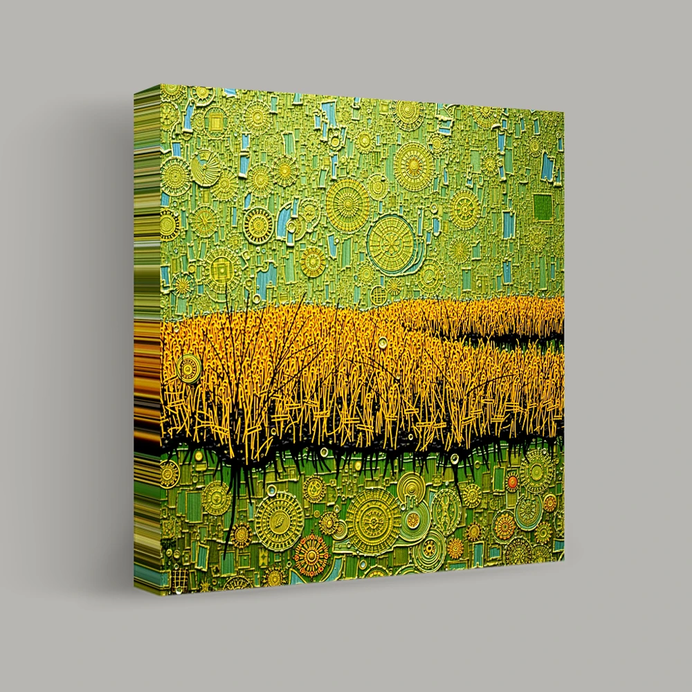 Fields of Geometric Dreams — canvas