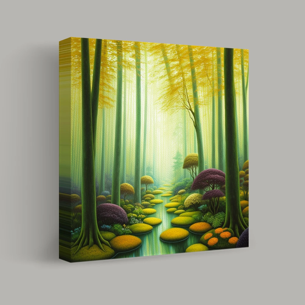 Whispering Forest Pathways — canvas