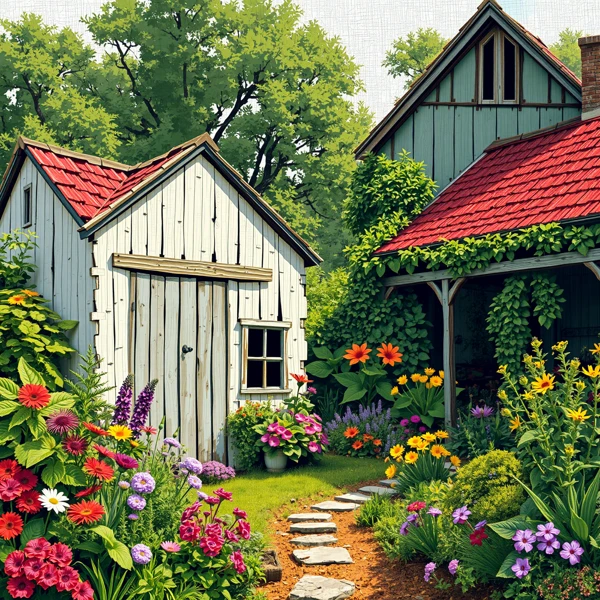 Whispers of a Vibrant Garden Retreat