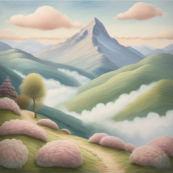 Pastel Peaks and Whispering Valleys