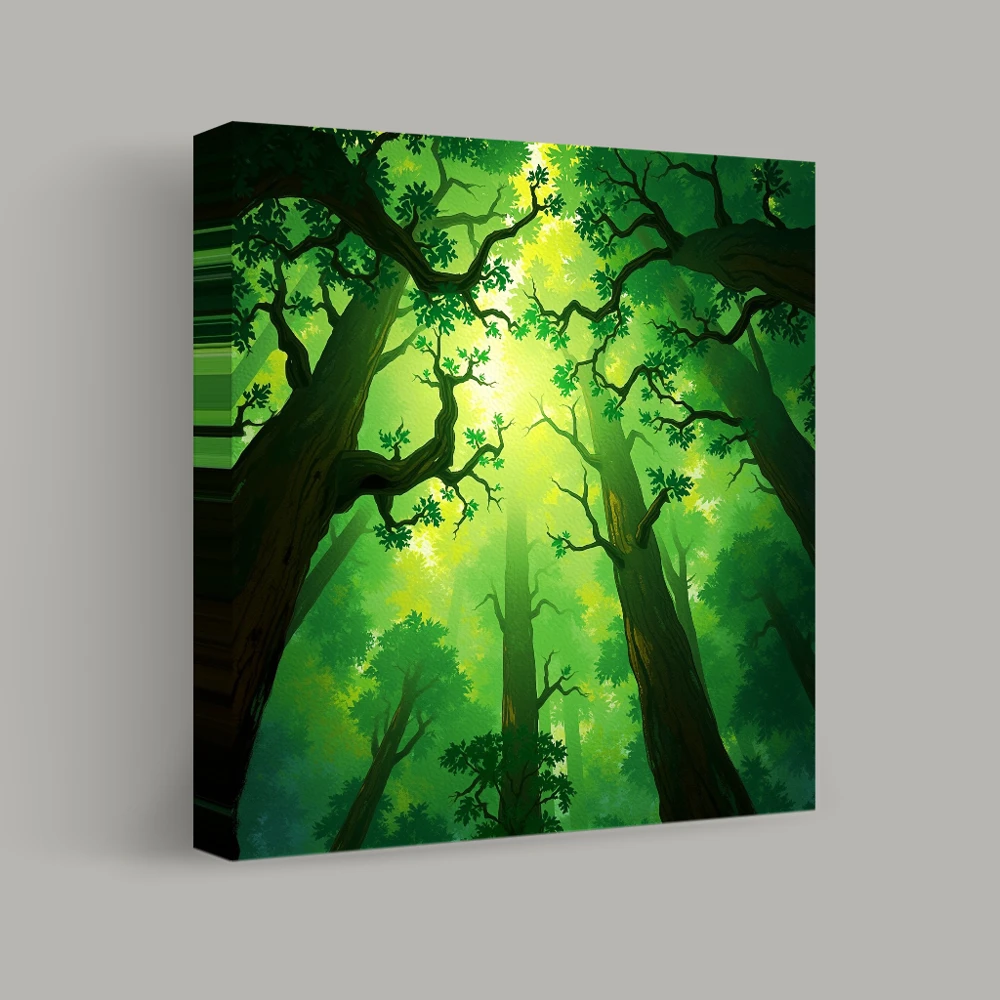 Canopy of Verdant Giants — canvas
