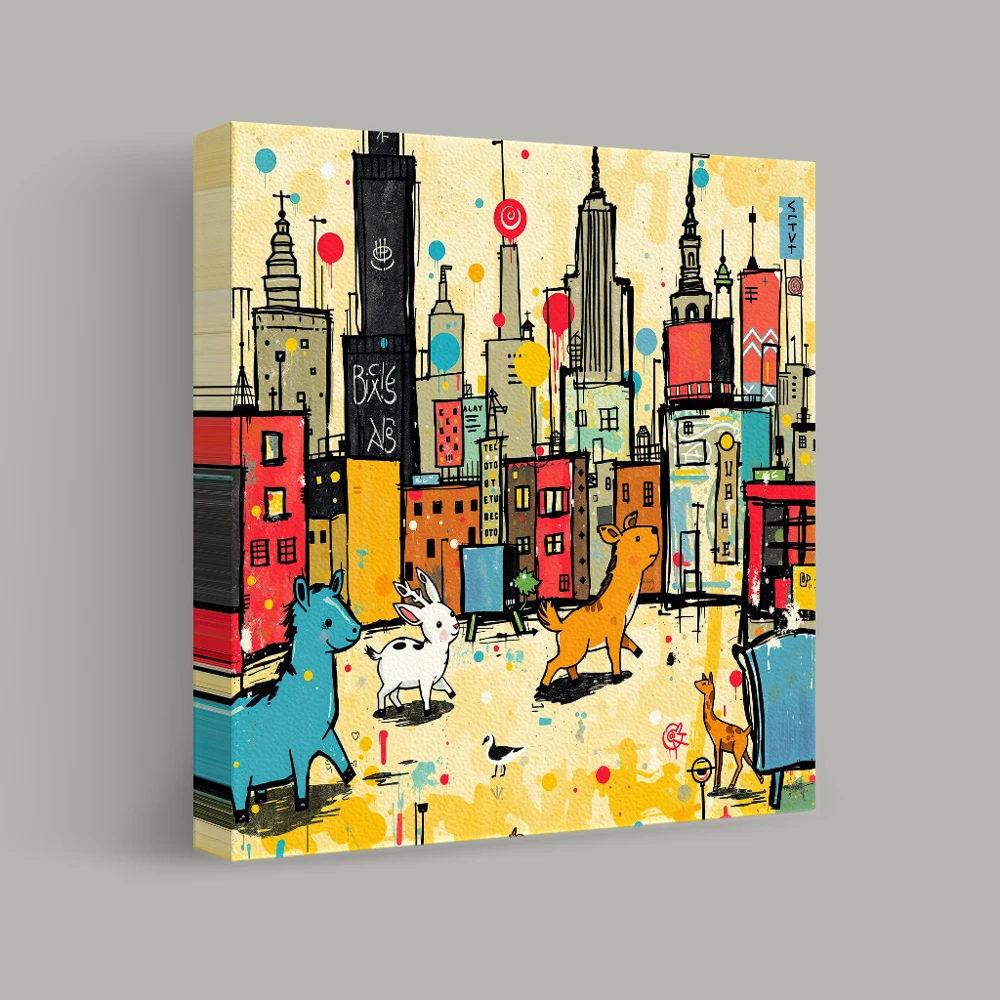 Animals in the Urban Jungle — canvas
