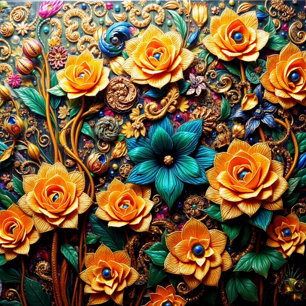 Gilded Blooms view 2