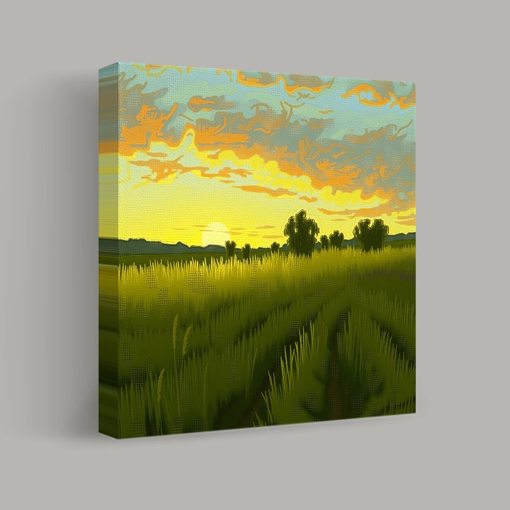 Fields of Evening Light — canvas
