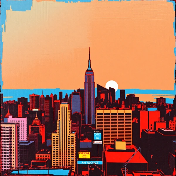 Sunset Over Metropolis