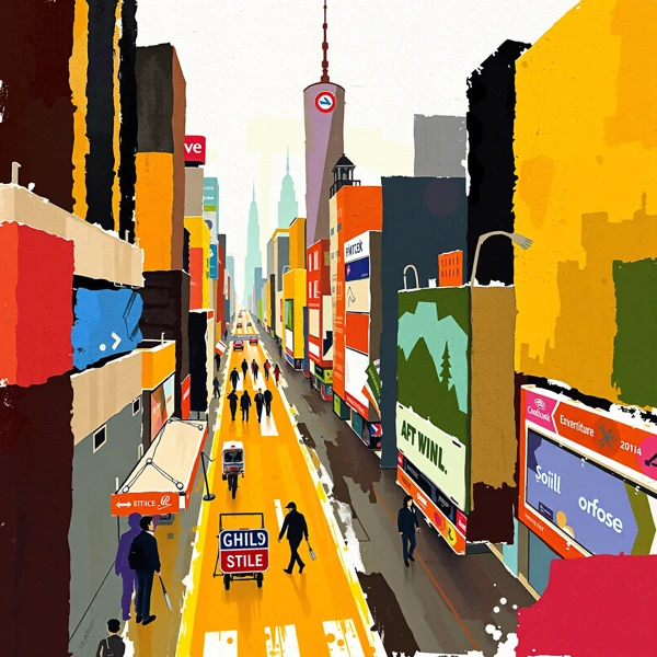 Colorful Urban Street