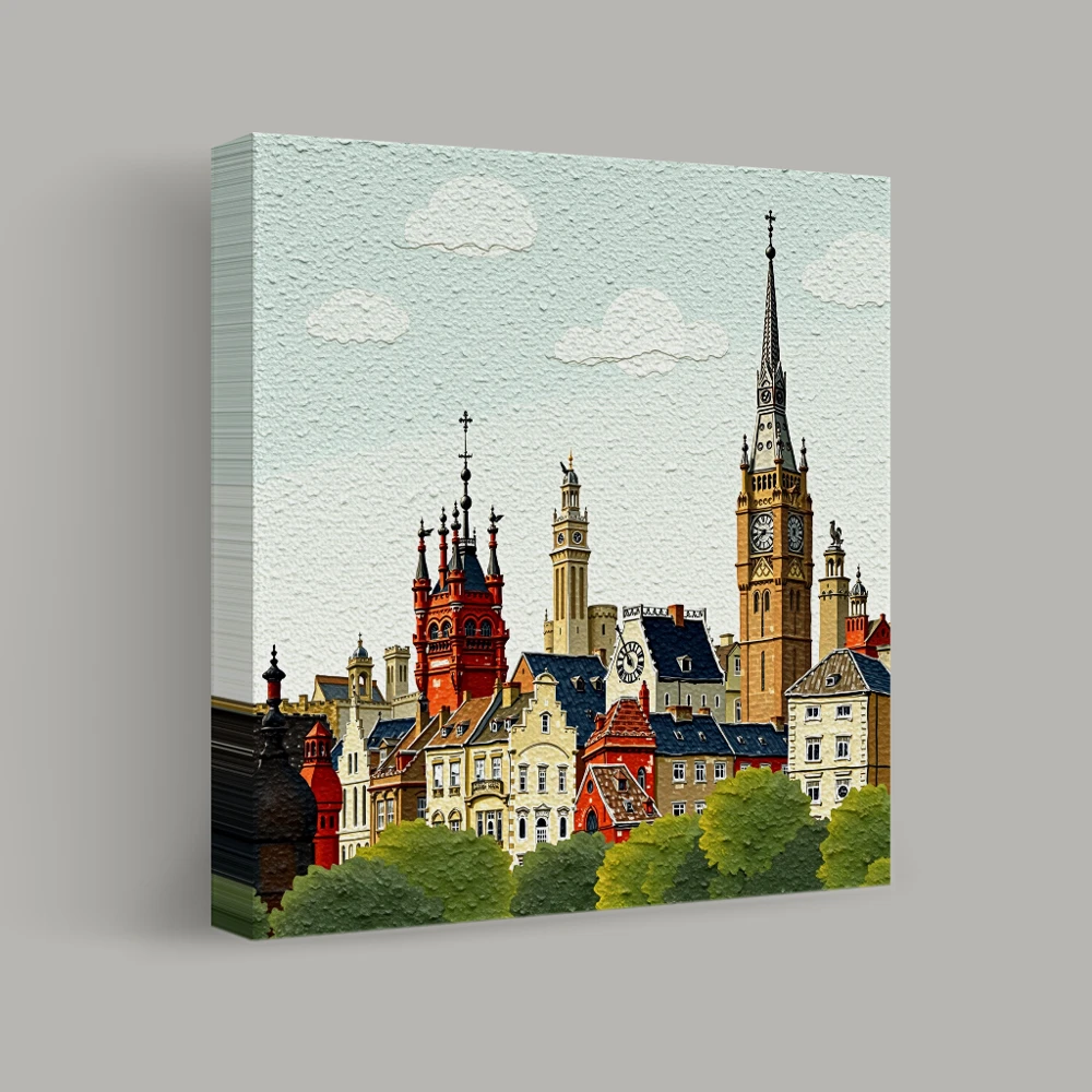 Türme des zeitlosen Handwerks — canvas