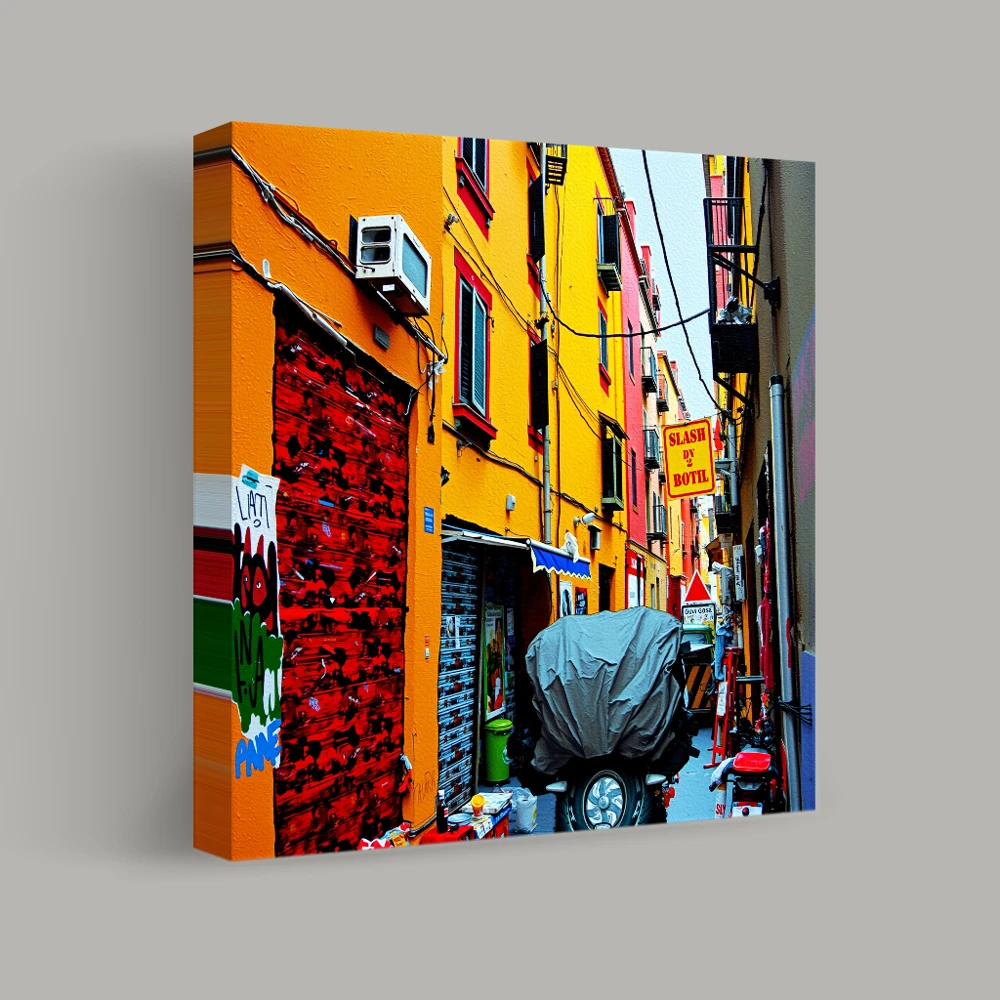 Vivid Alleyway Chronicles — canvas