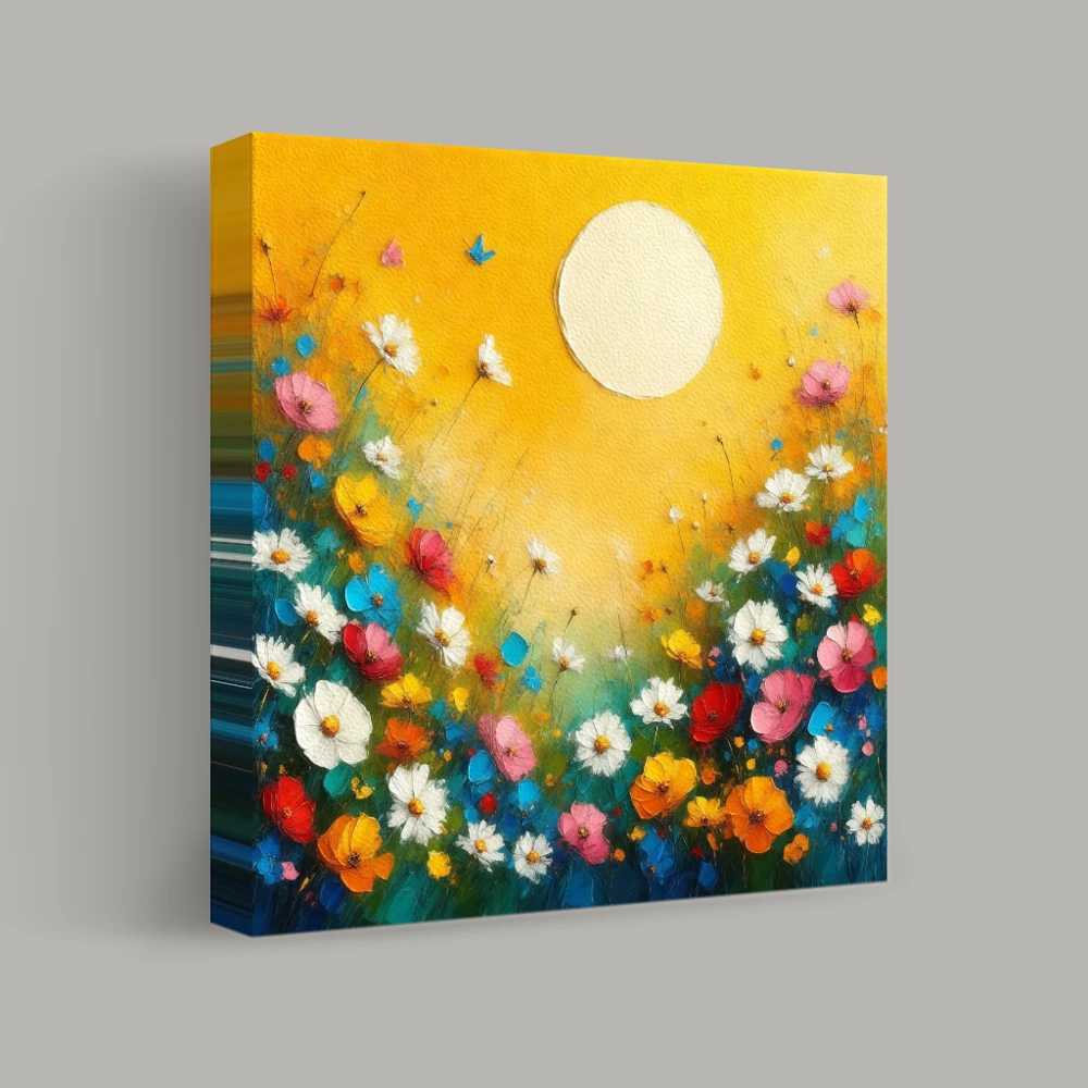 Blossoms Under a Golden Sun — canvas