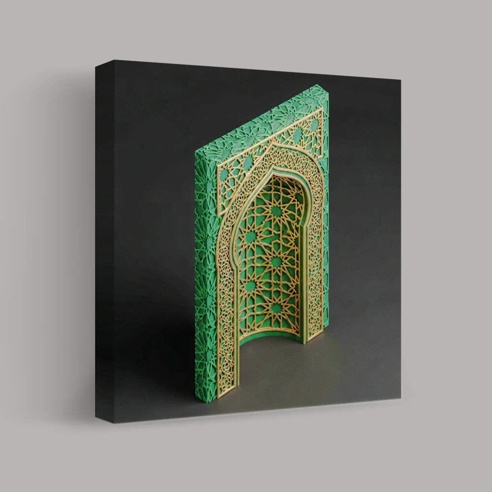 Geometric Reverence — canvas