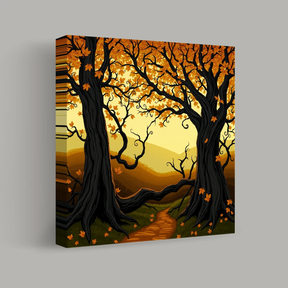 Whispering Autumn Pathway — canvas