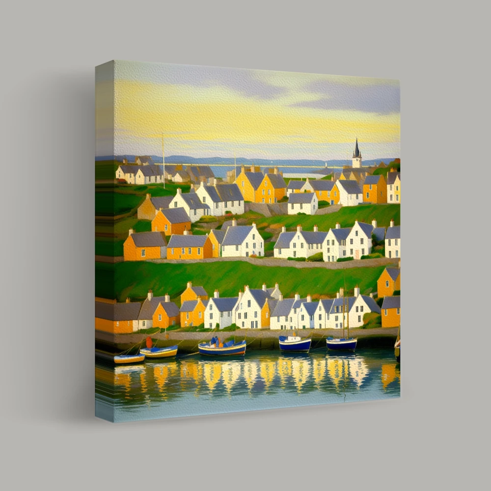 Coastal Harmony at Dusk — canvas
