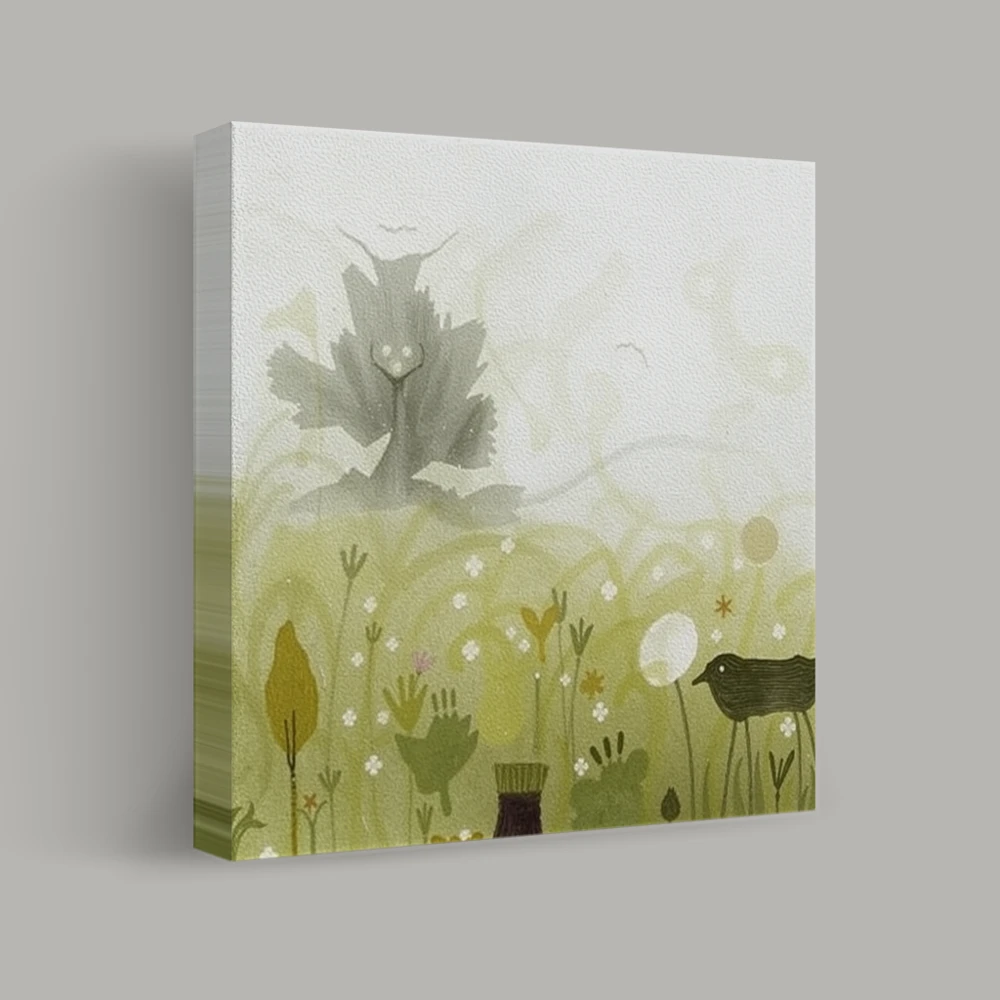Whispering Meadows' Guardian — canvas