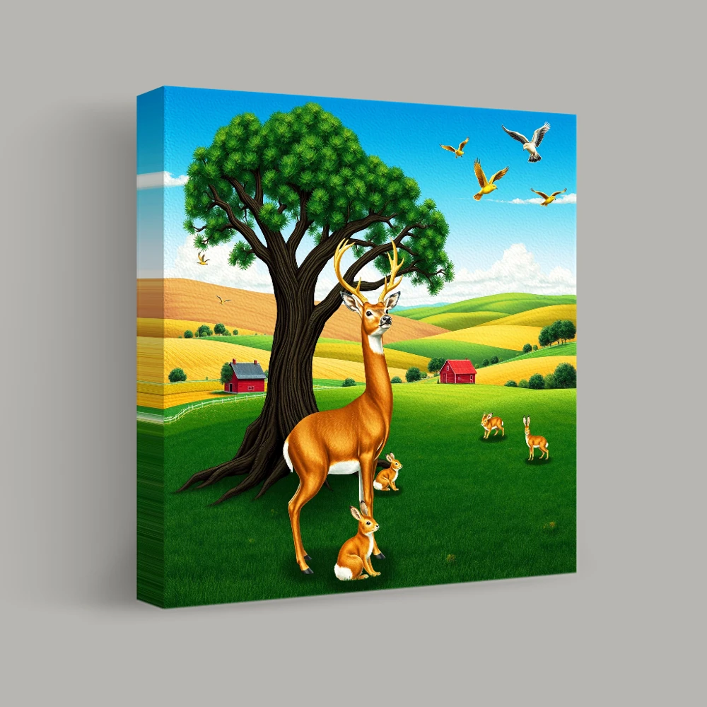 Harmonious Meadowscape — canvas