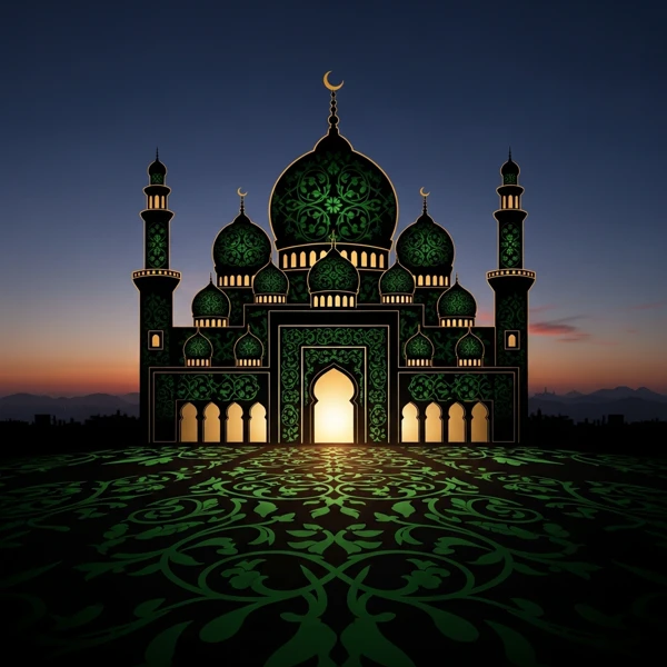 Illuminated Minarets view 2