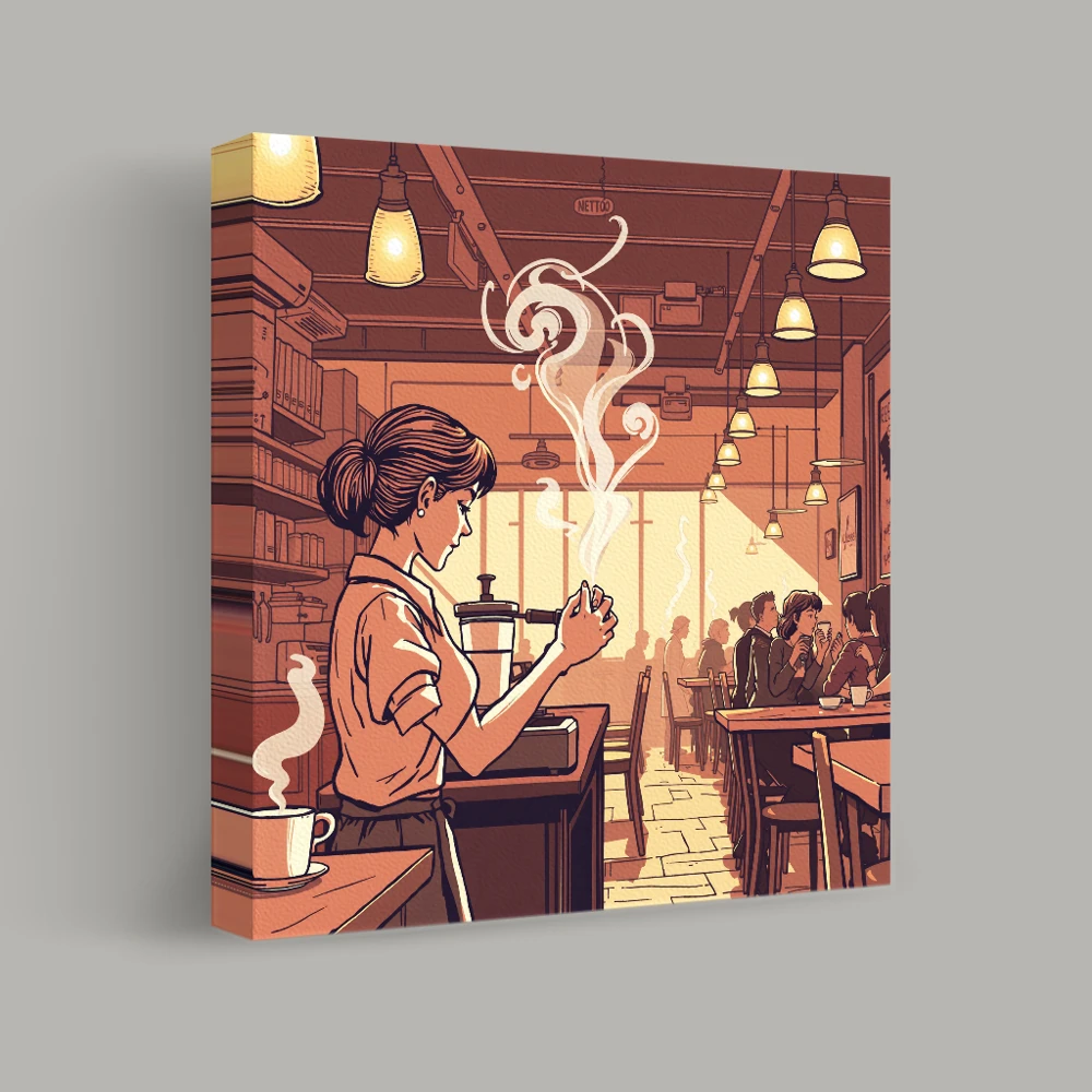 Morning Brew Choreography — canvas