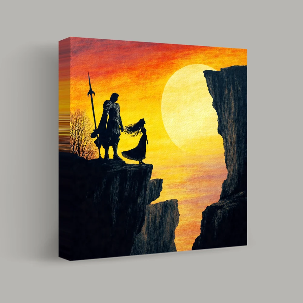 Guardians at the Edge of Dusk — canvas
