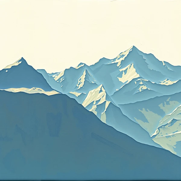 Serenity in Blue Peaks
