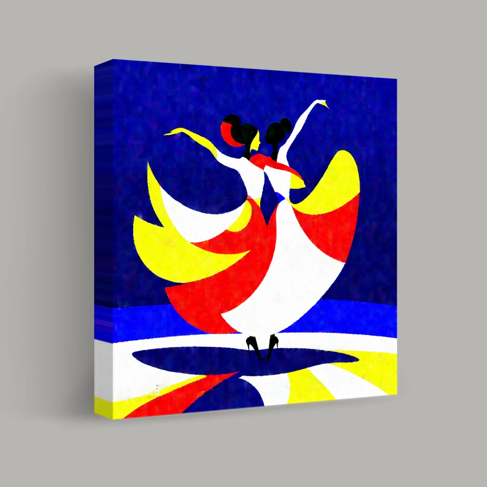 Dance of Vivid Whirls — canvas