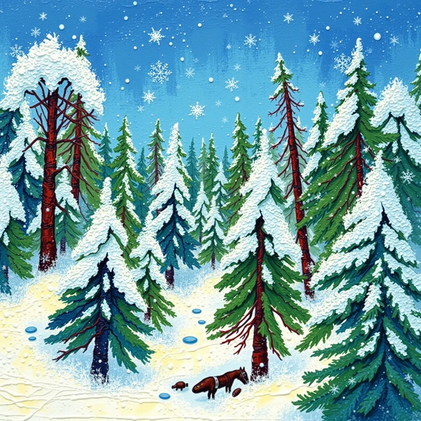 Forest Serenity in Winter view 2