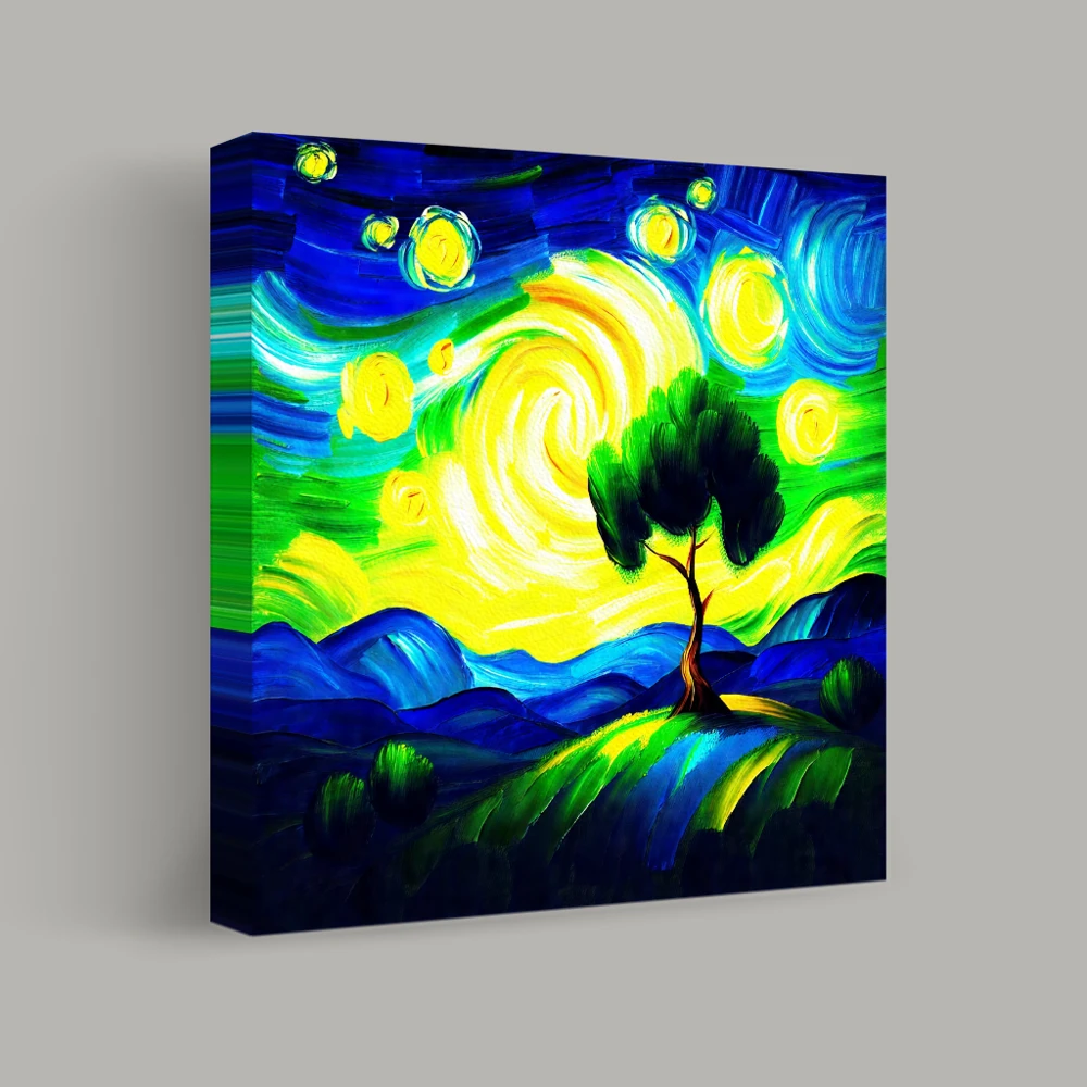 Whirls of a Starry Night — canvas