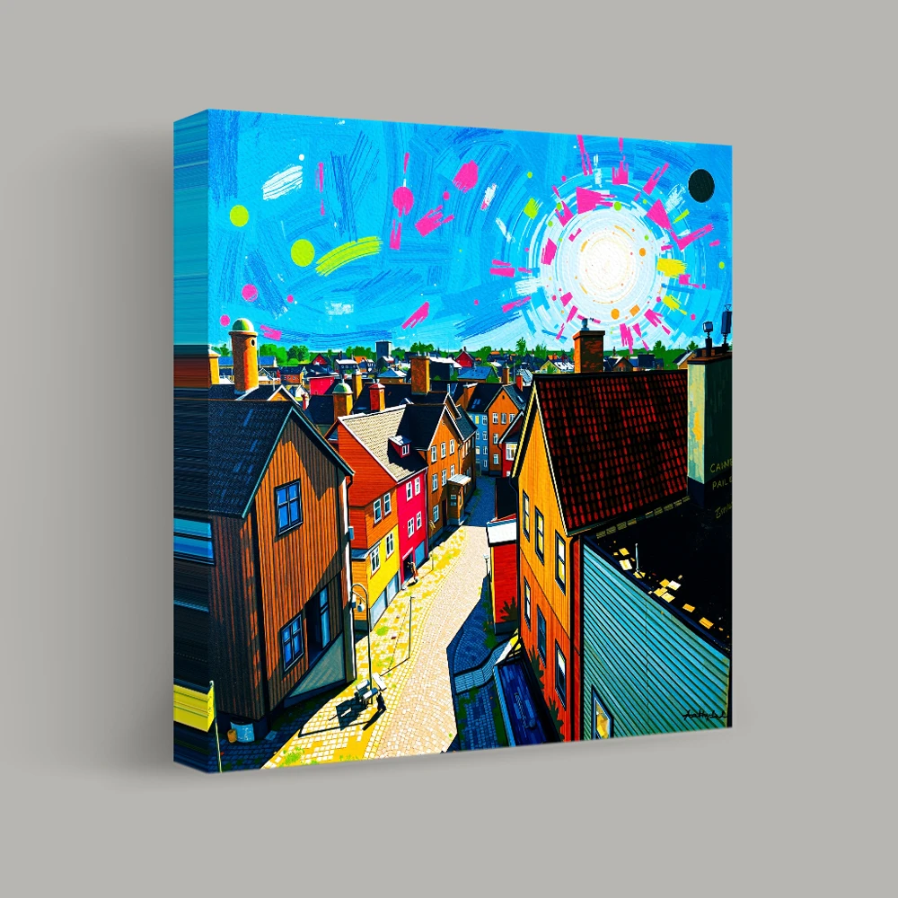 Chromatic Urbanscape — canvas
