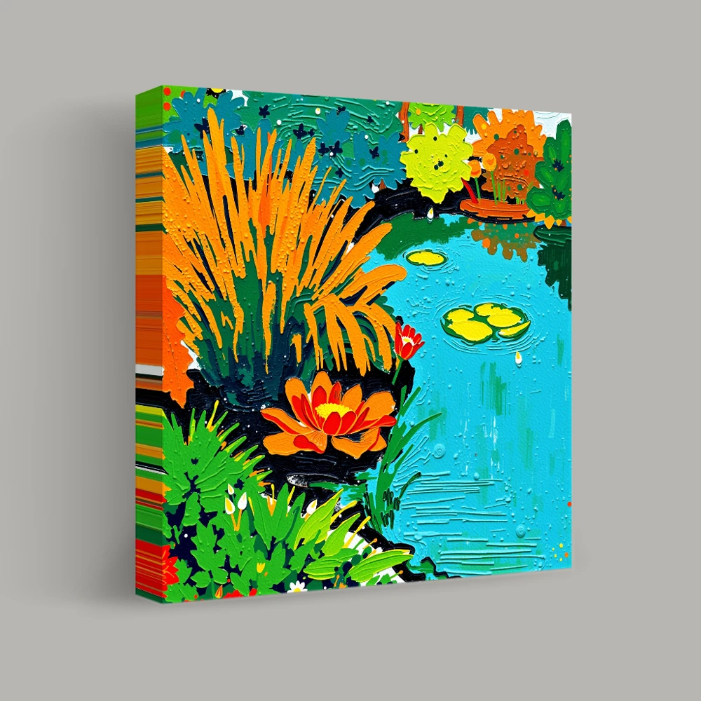 Reflections of Vibrant Tranquility — canvas
