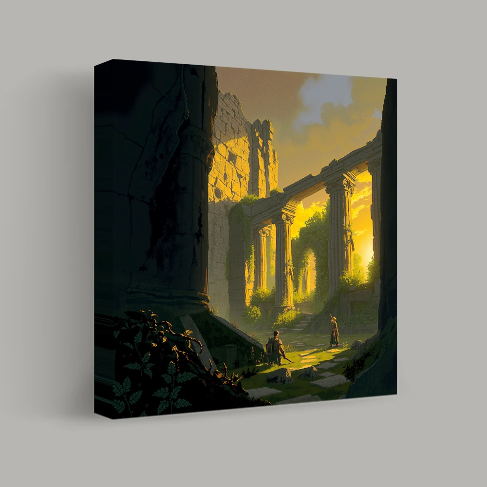 Echoes of the Forgotten Temple — canvas