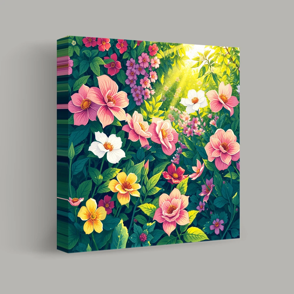 Blossoms in Sunlit Harmony — canvas