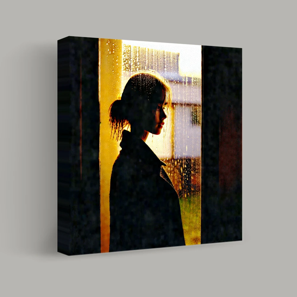 Shadows Behind Raindrops — canvas