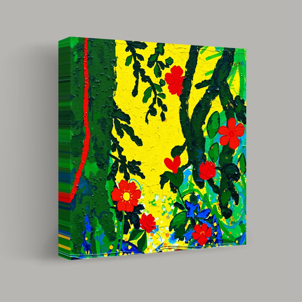 A Kaleidoscope of Flora — canvas