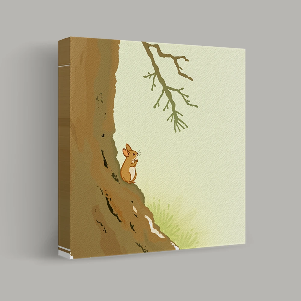 Whispering Woods Encounter — canvas