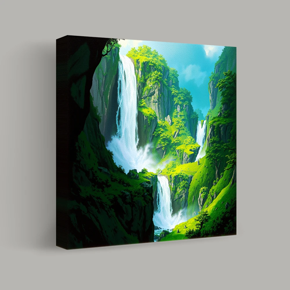 Cascade of Serenity — canvas